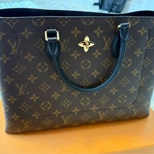 Louis Vuitton Dark Brown Monogram Flower Tote